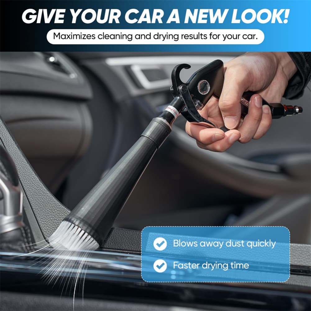For Cars For Home As Shown Air Blow Tool High-pressure Airflow Interchangeable Nozzles Connectors Fit Most Compressors