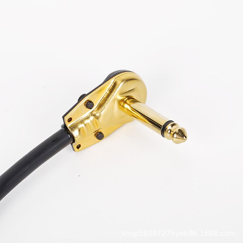 1/3Pcs Guitar Effect Pedal Cable 6.35Mm Flat Patch Connecting 1/4 Right-Angle Plug Guitar Instrument Accessories 15/30Cm Length