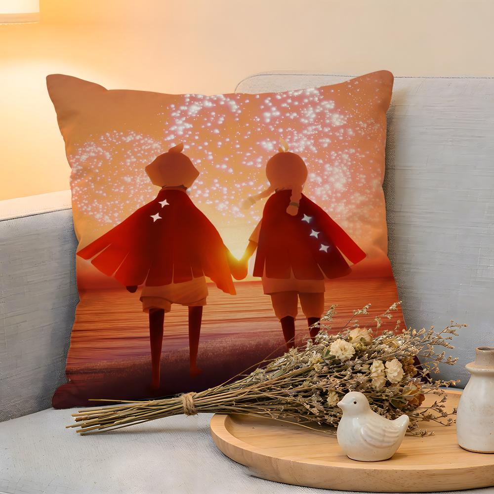 

Cushion Cover Linen SkinFriendly Soft Decorative Case for Sofa Home Decor Sweet Games Sky Children of the Light Pillow cover 30x30 cm