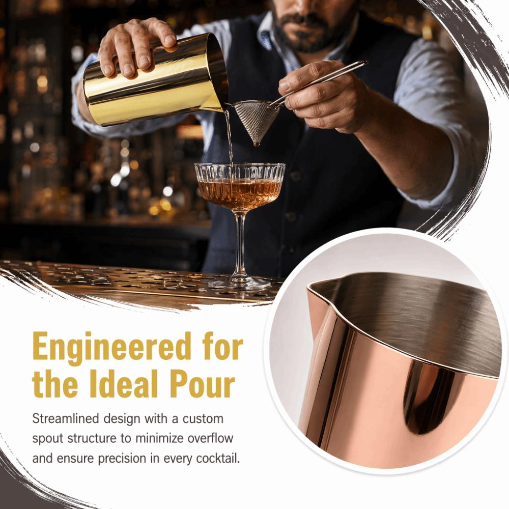 500ML Cocktail Mug Insulation Mixing Glass Professional Wine Stirring Cup Party