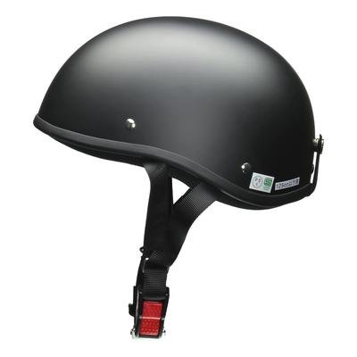LEAD DALE Half Motorcycle Matte One Size Fits Most for 125cc and Under Helmet, Black, (57-60cm),