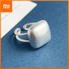 925 Sterling Silver Rings for Women Men Couple Minimalist Handmade Simple Square Shape Ring Party Jewelry Gift Prevent Allergy
