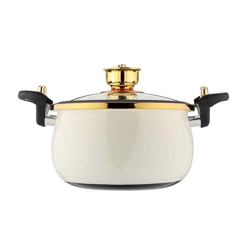 WORLD KITCHEN Timed Enamel Micro-Pressure Soup Pot