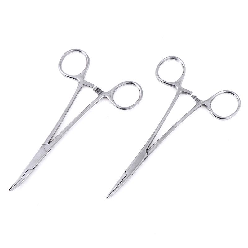 Stainless Steel Locking Forceps Curved Mosquito Hemostat Tool 12.5Cm Length