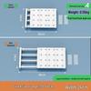 Wall-Mounted Retractable Closet Partition Shelf - No Drill Required
