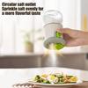 Measuring Seasoning Bottle 0.5g Precise Quantitative Salt And Pepper Shaker Push Type Salt Control Bottle Glass Spice Jar for Kitchen Cooking Camping