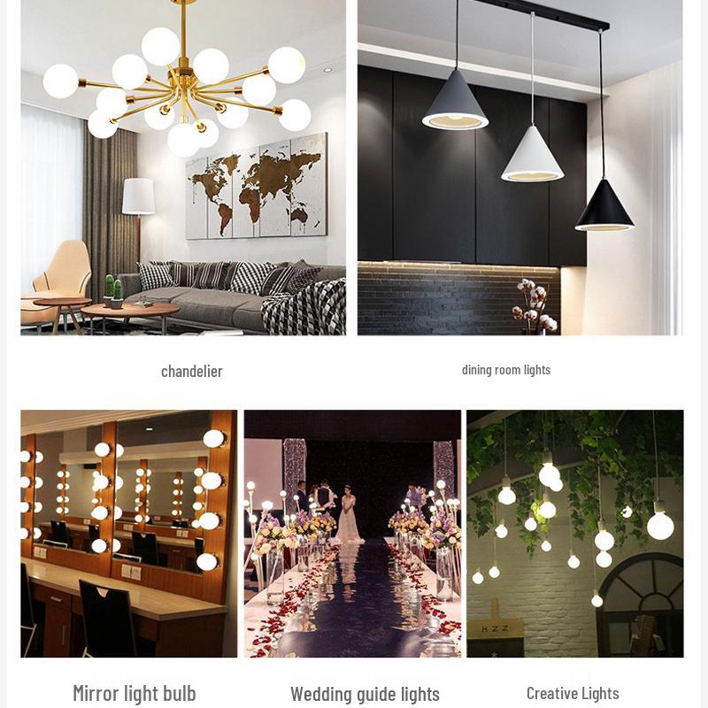 LED Dragon Ball Light Bulb, E27 Screw Base, Warm White, Three-Color Dimming, Color-Changing, Rechargeable, Super Bright Lighting.