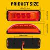 4x 3LED Side Marker Lights Clearance Lamp Truck Amber Trailer Red 12V Waterproof