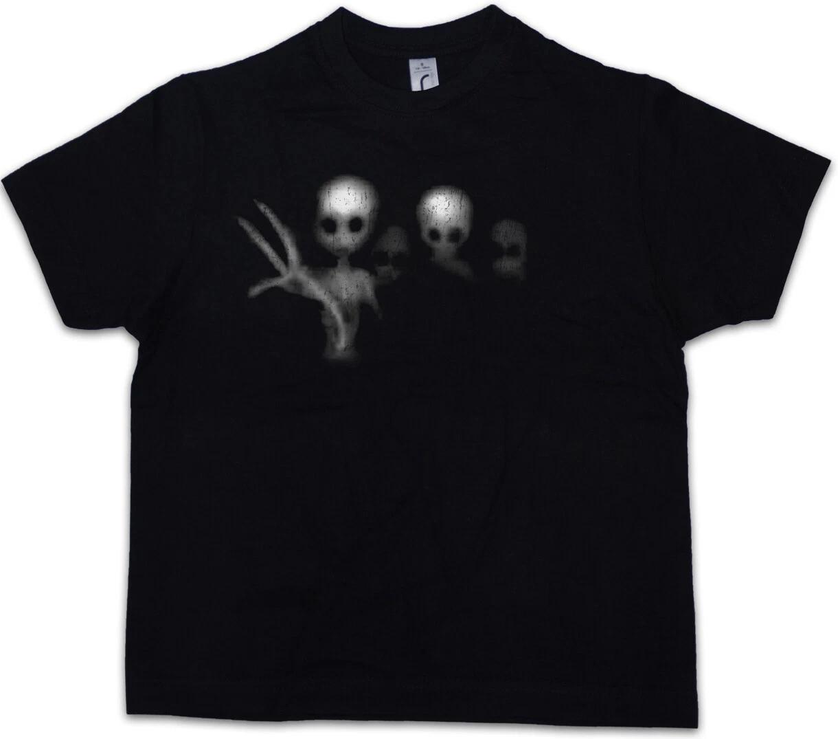 ALIEN GHOSTS Kids Boys kids boys T-Shirt UFO Area Restricted 51 Alien Sighting 150