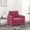 VidaXL Armchair, Seat with Backrest and Armrests, Relaxation Chair with Cushion, Living Room TV Armchair, Modern, Red 359426