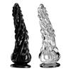 Twisted Beads Anal Plug, Smooth, Soft for Anal/Vaginal Play, Easy - Clean Design with Two Sizes for Beginners & Pros