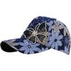Summer lace thin hat women's breathable sunscreen rhinestone butterfly baseball cap street fashion versatile cap tide