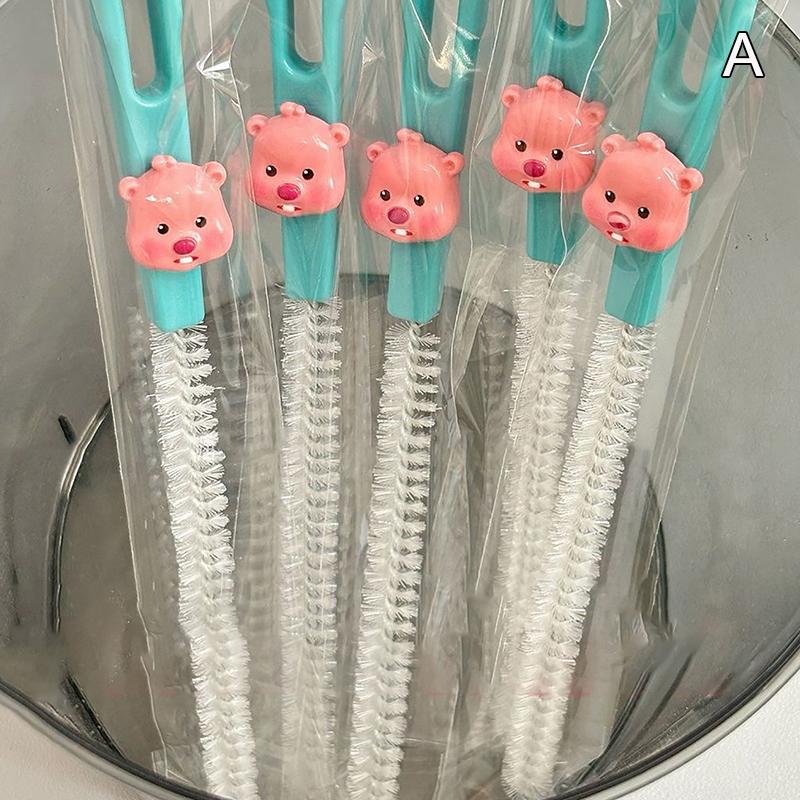 Kitchen Cleaning Brushes Nylon Wire Bottle Straw Brush Household Cleaning Brush Cup Tube Bottle Straw Washing Cleaner Brush Tool