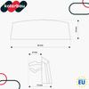 Drainage Cap for PVC Windows, White Cover, 36 mm, Set of 10