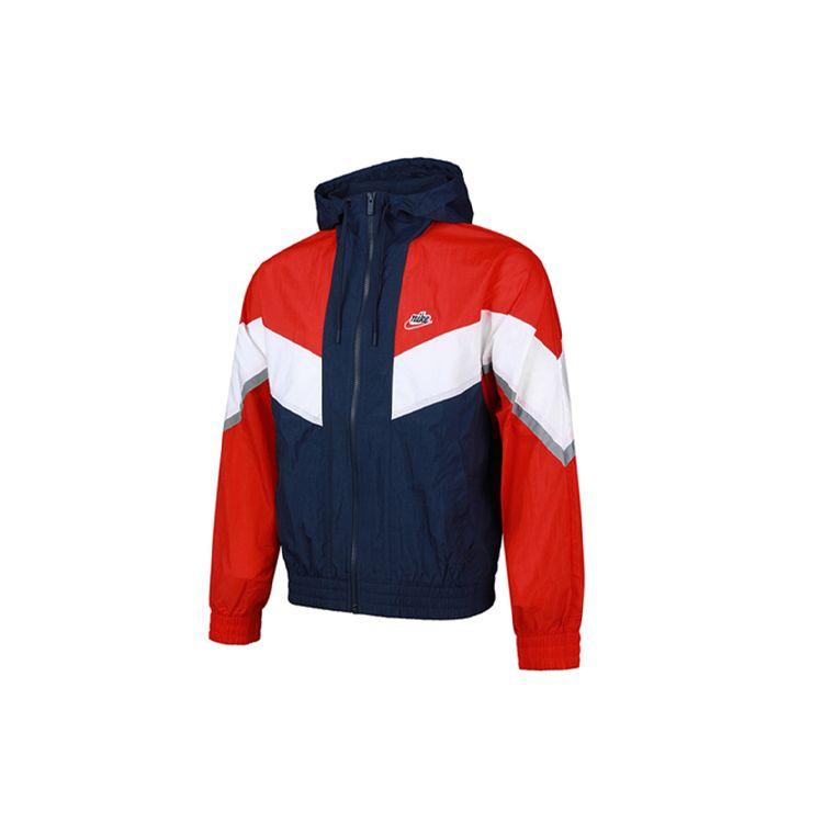 Nike Sportswear Windrunner+ Hooded Reflective Windbreaker Men Jackets Red CZ0782-410