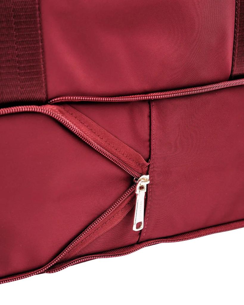Rosella Large Women' Bag With Expandable Function Dark Red