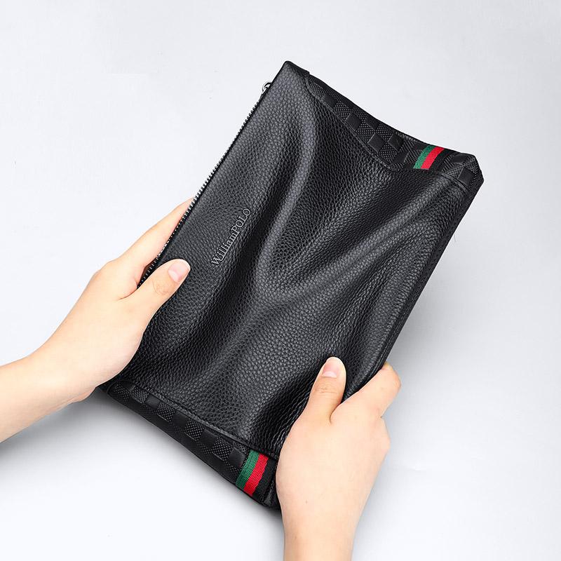 WILLIAMPOLO мужской клатч из 100% воловьей кожи — фото 3