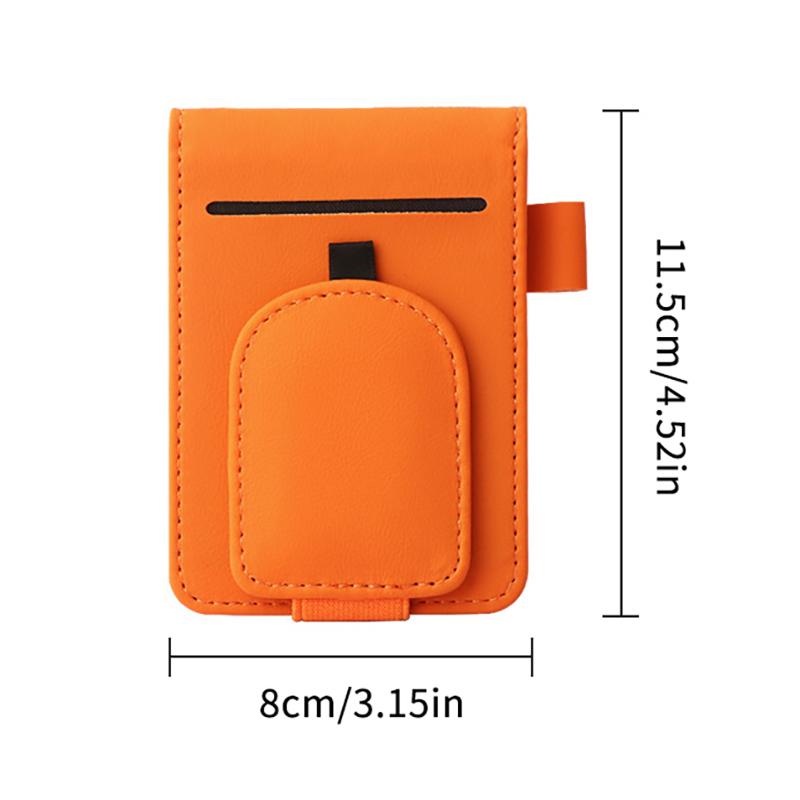 Car Sun Visor Organizer For Car Universal Eyeglasses Holder Card Storage Bag Pockets Clip Leather Interior Auto Accessories