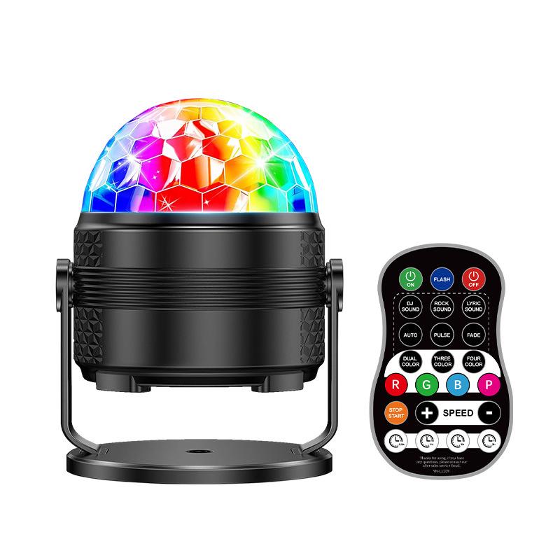 Rotating Colorful LED Crystal Disco Ball Stage Light