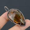 Tree Of Life Citrine Copper Wire Wrap Jewelry Pendant 2.40" H6E31