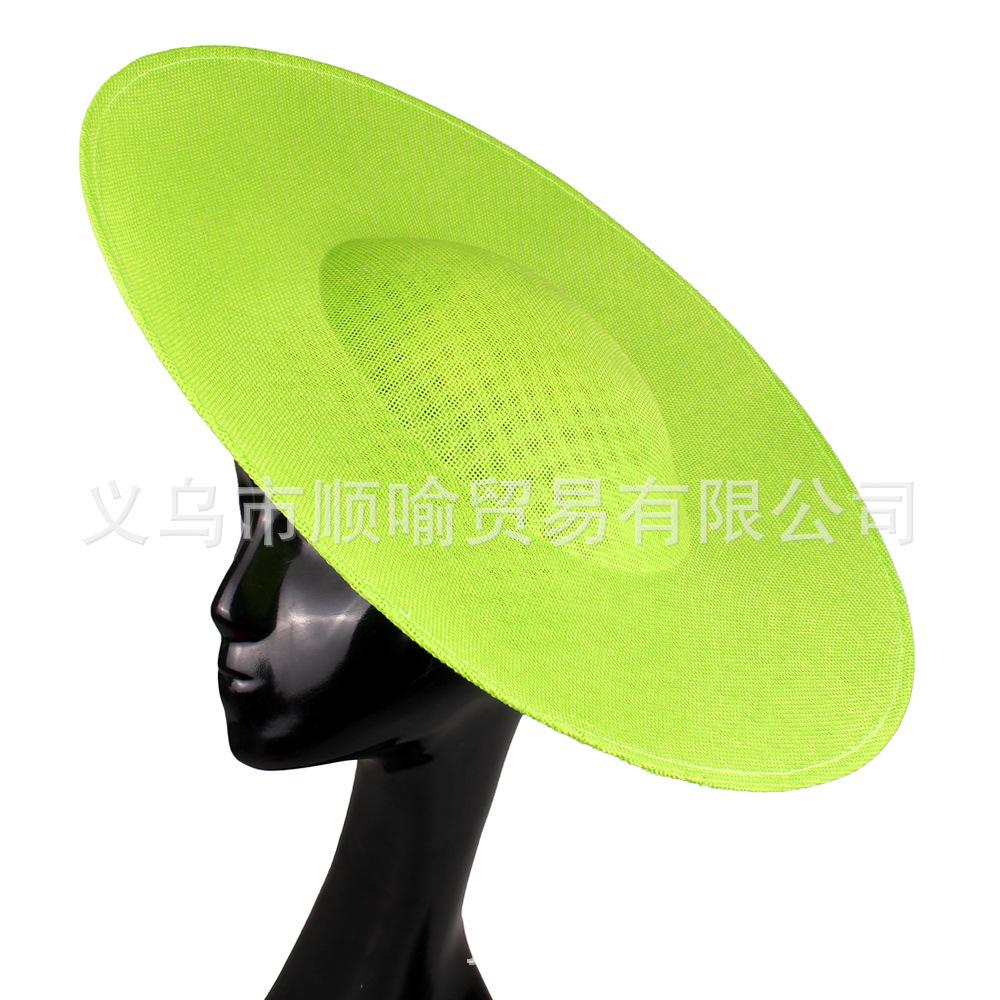 New Hat Bottom Diameter 40 Cm Imitation Hemp Hat Mop Diy Handmade Hat + Accessories First-Hand Direct Sales
