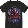 Summer Tops Michael Jacksons Thriller T Shirt Unisex Heavy Cotton Tee Summer Clo