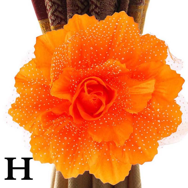 Fashion Tieback Flower Curtain Clip Hook Magnet Curtain Bandage Buckle Beautiful Decorative