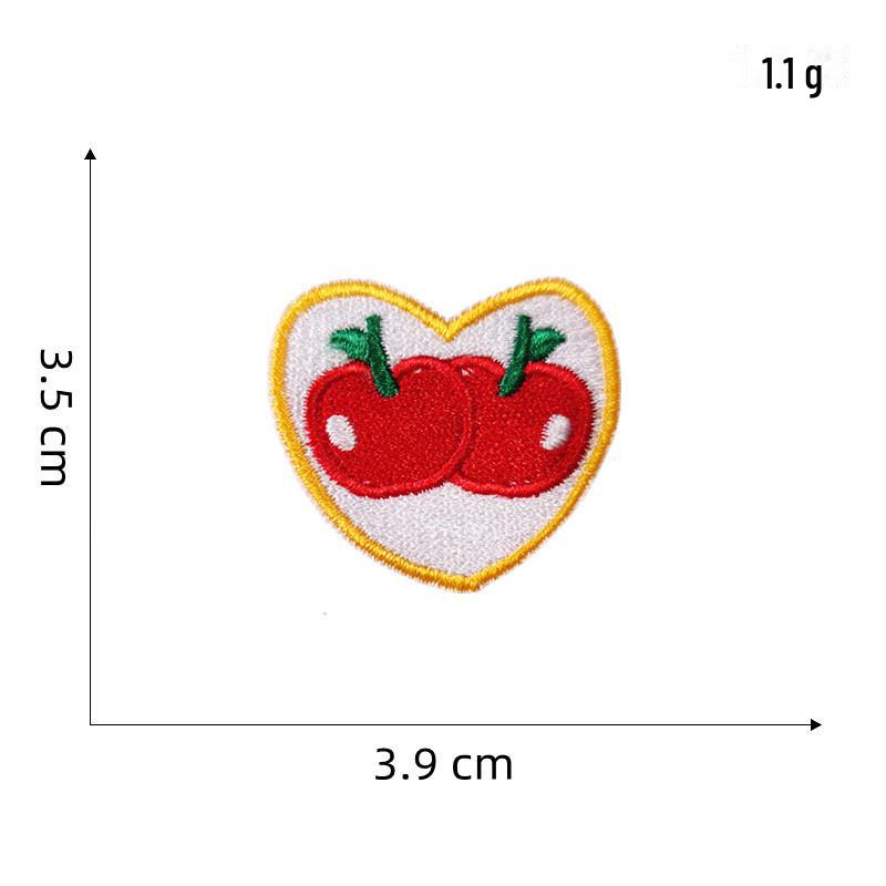 Cartoon Flower Love Self-Adhesive Embroidery Patch for DIY Decoration