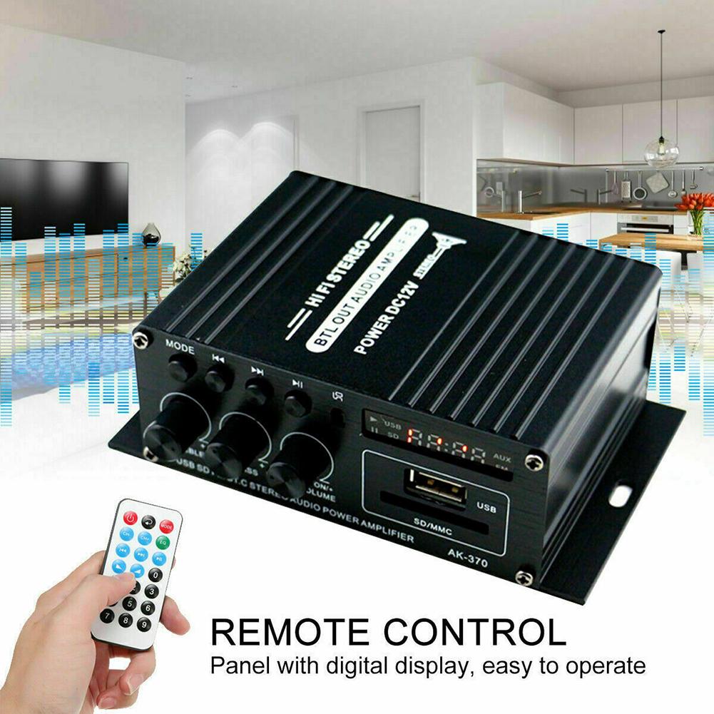 ?400W 2x200W Stereo HiFi Car Home Subwoofer Audio Amplifier Amp Sound Speaker Bluetooth EDR Audio
