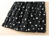2025 Polka Dot Quilted A-line Women's Skirt - Black, Warm, Trendy, Autumn/Winter