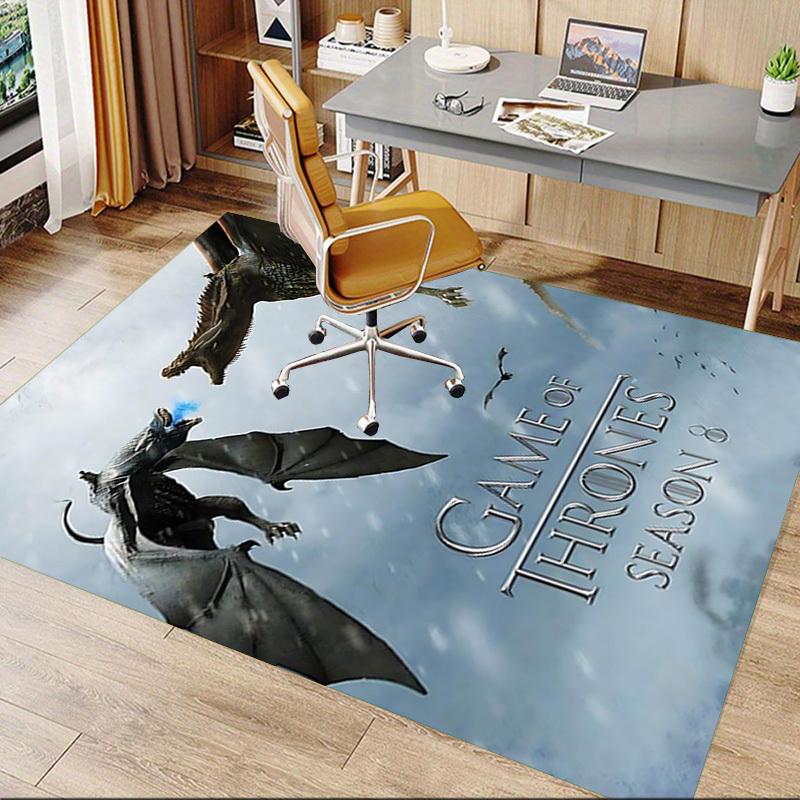 1pc Game of Thrones Season 8 Carpet, for Home & Office Decor, Desk Chair Carpet, Festive Gift,Conference Room CarpetL1237