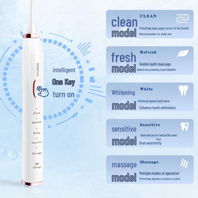 Hyundai X700 Sonic Electric Toothbrush CN plug (adapter included)