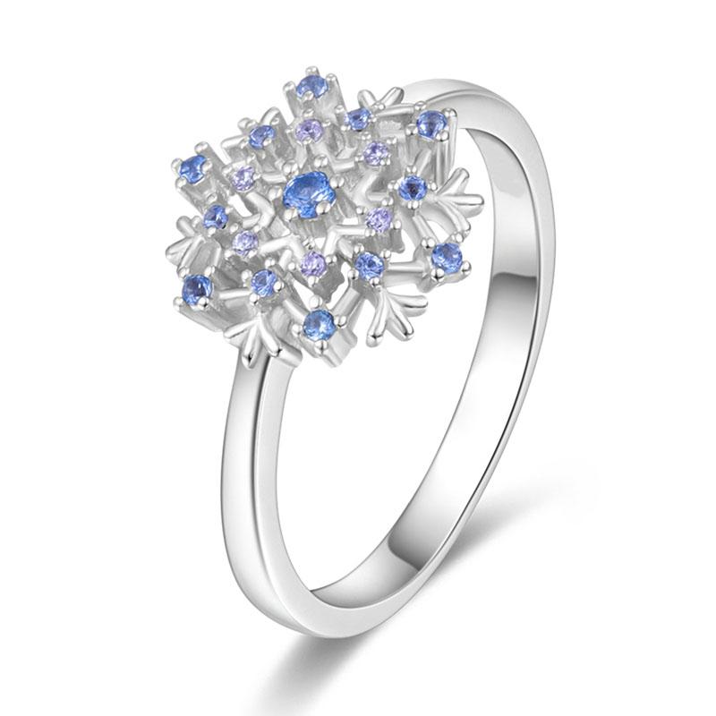 2023 Fashion Silver Plated Princess Tiara Crown Sparkling Love Heart Rings for Women Jewelry Anniversary Gift