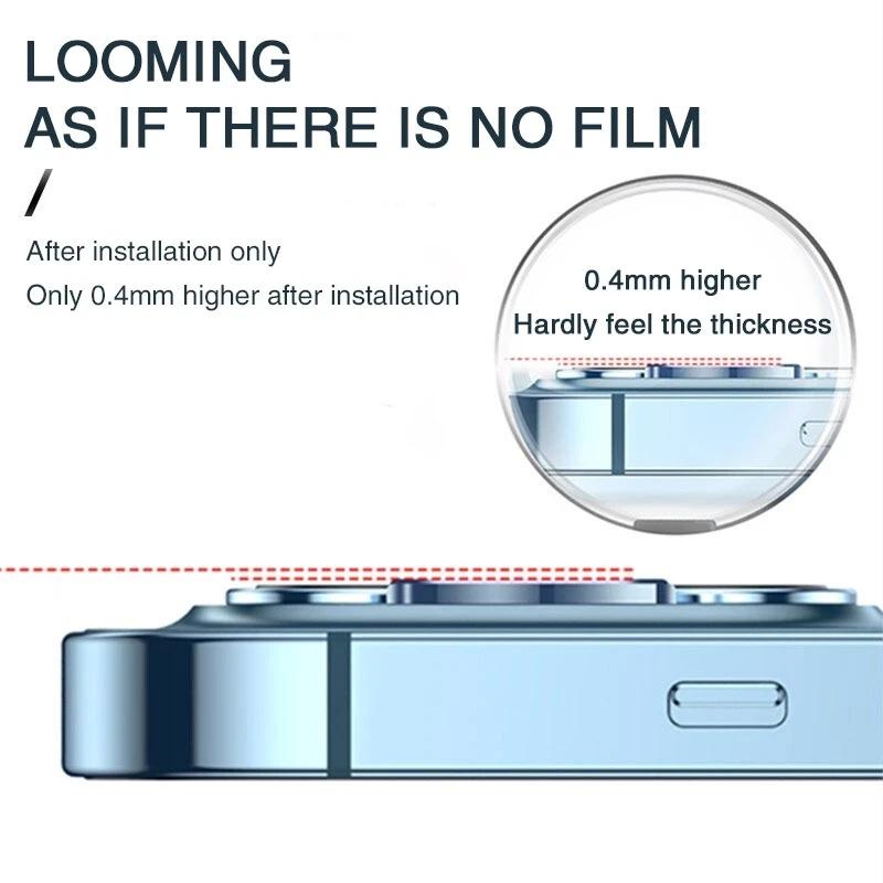 Camera Lens Protector Glass For iPhone 16 15 Pro Max 11 14 13 12 Plus Lens Metal Ring Protector For iPhone 14 Plus 13 12 Mini 4