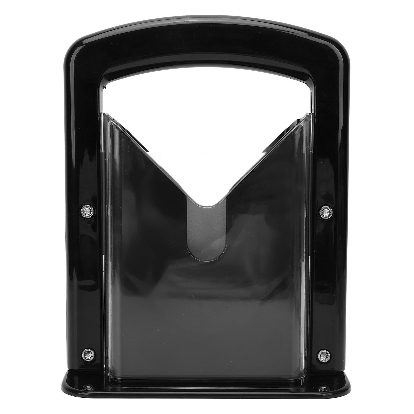 Держатель для нарезки бубликов Чистый, плавный и точный резак для бубликов с силиконовой основой для кухни чёрный