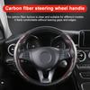 Car Steering Wheel Cover Carbon Fiber Sports Ultra-thin Non-slip Card Cover For Mitsubishi Lancer Ralliart 10 3 9 EX Outlander 3 ASX L200 Accessories