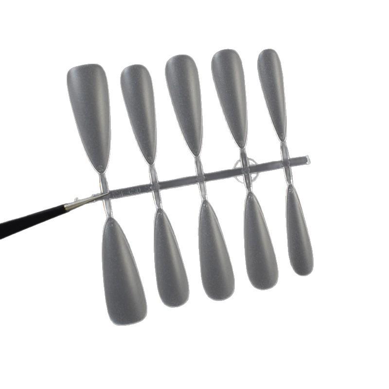 Junzhuo 3.0 Extra Long Ultra-Thin Pointed Nail Art Tips - Water Drop Design, Handmade, Wearable, No Grinding Needed.