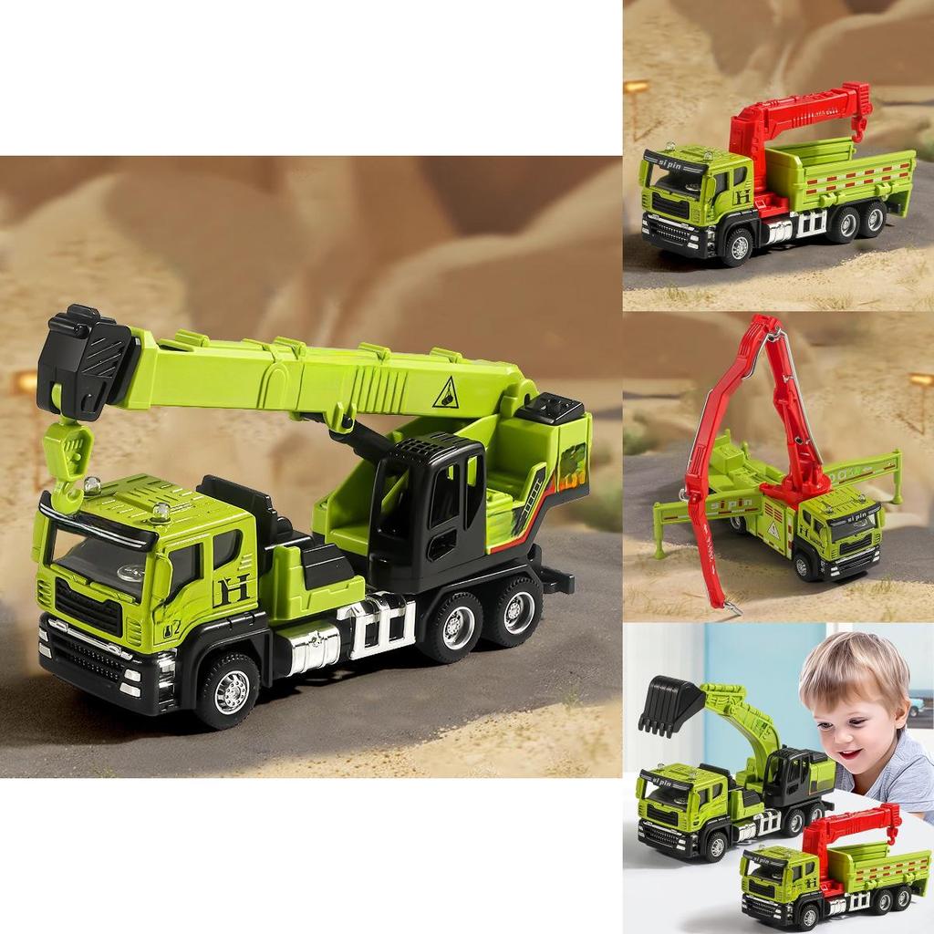 Construction Vehicle Toy Set With Alloy Material And Inertia Drive For Kids Age 3