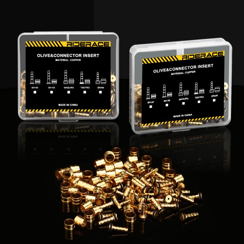 50 Set Bicycle Brake Olive Alloy Bike Hydraulic Disc Brake Needle Olive Connect Inserts For SHIMANO BH90 BH59 SRAM MAGURA TEKTRO