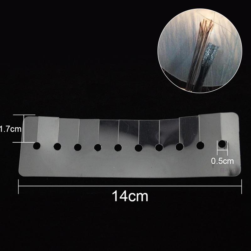 

10Pcs Hair Extensions Heat Guards Glue Protector Templates Multi Hole Heat Spacers For Hair Extensions