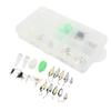 Fly Fishing Lure Kit Plastic Stainless Steel Sequins Fly Hooks Assisted Thrower Fishing Accessories
