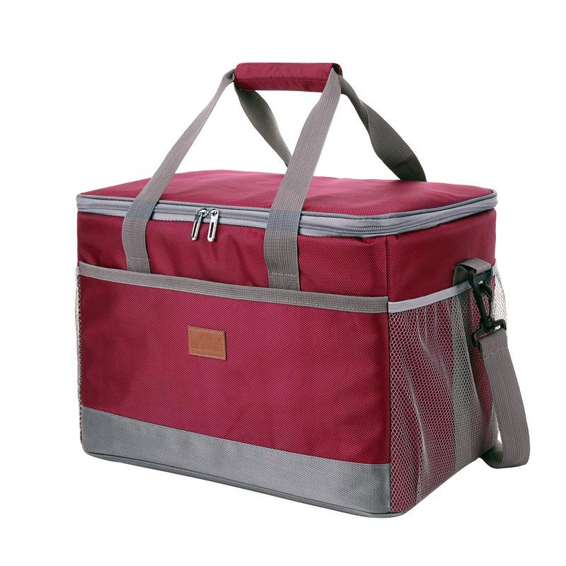 33L Waterproof Oxford Insulated Picnic & Car Bag - Thick, Large, Outdoor Cooler кларет