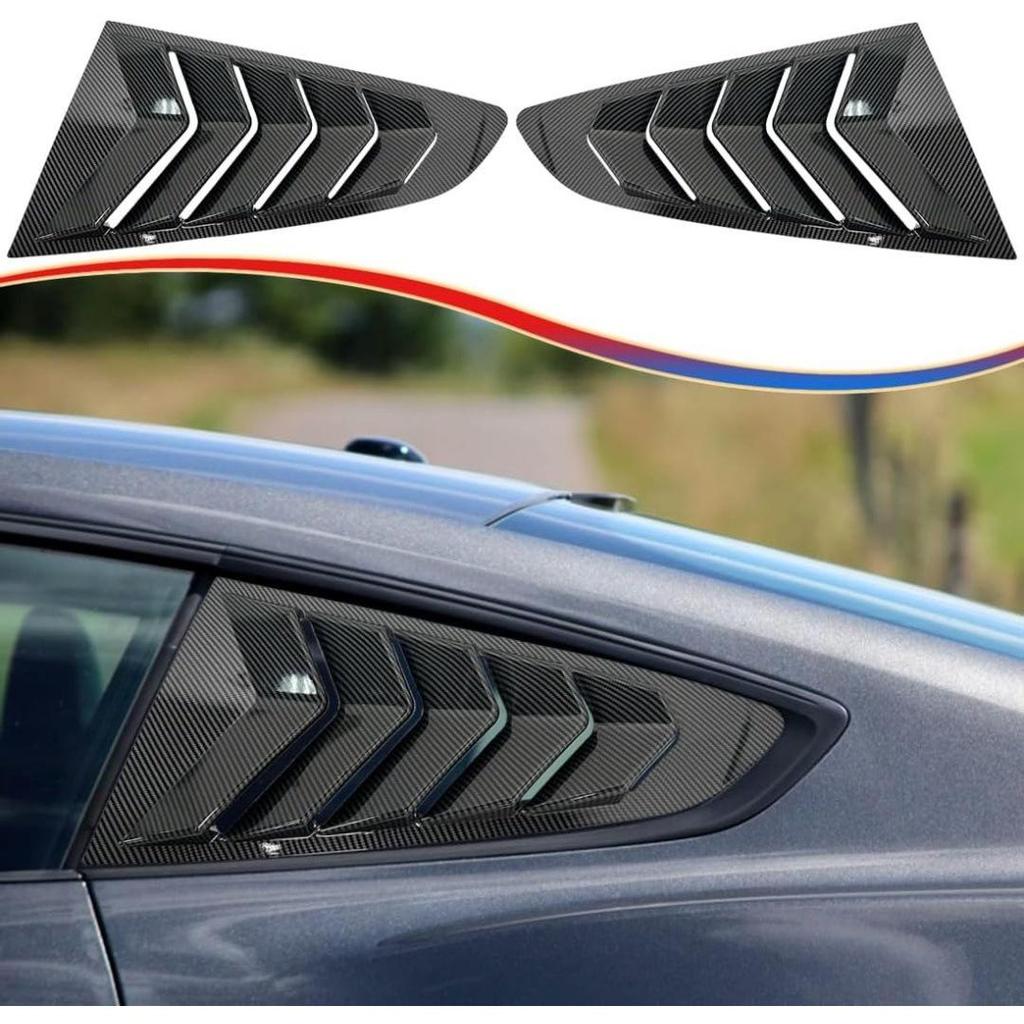 15-23 Ford Mustang Rear Side Window Louvers – Modified Trim Accessories