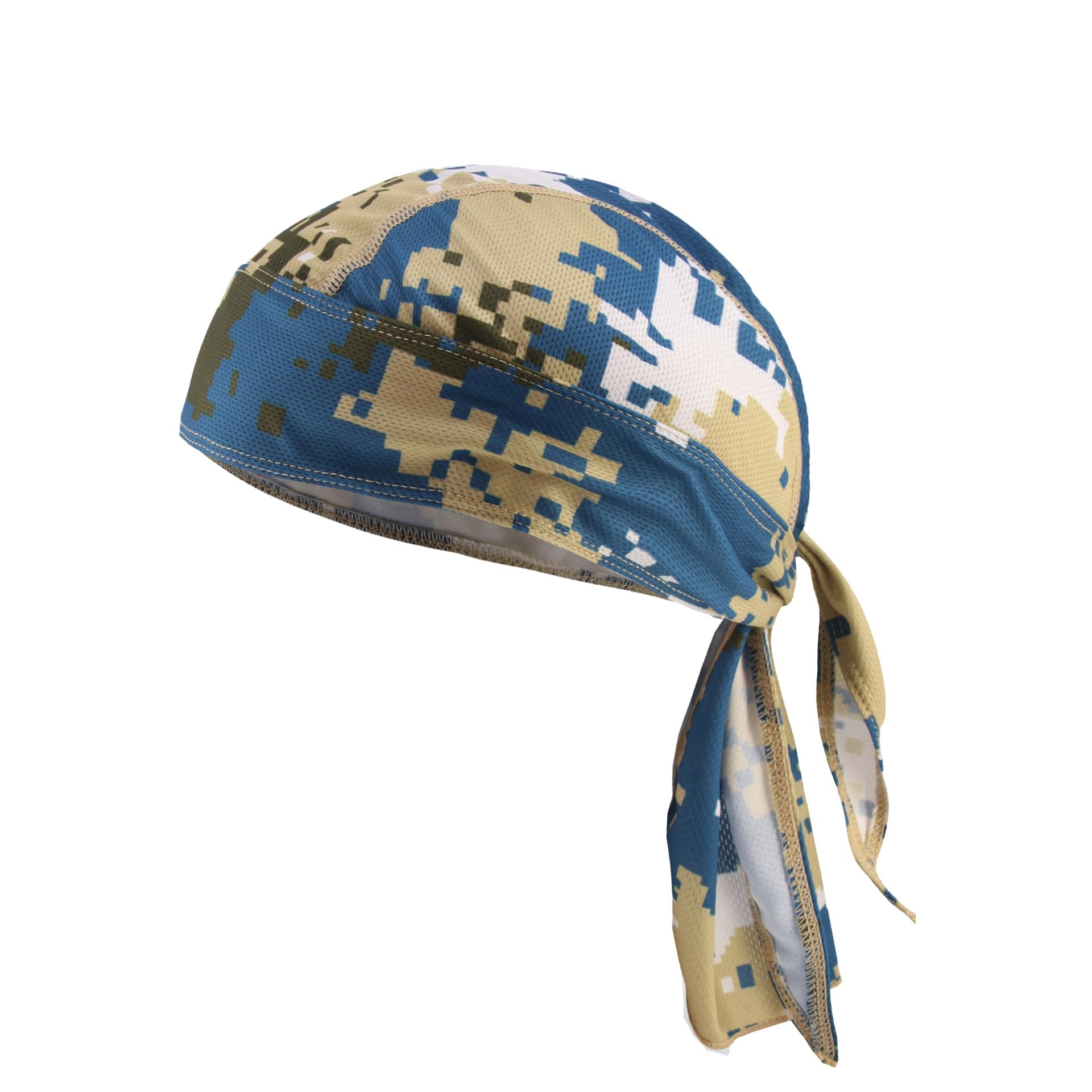 

Kakatrend Bandana Cap Camouflage Quick Dry Sweat Wicking Pirate Hat UV Cut Sweatband Men s Breathable Mesh Doo Rag Skull Bandana Heatstroke