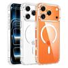 Magnetic Clear Case For 18 17 16 15 14 Plus 13 12 11 Pro Max mini Funda For Magsafe Silicone Transparent Cover