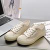 -Canvas Shoes Women's Spring and Summer New Flat-bottomed Casual Women's Single Shoes Versatile Soft-soled White Shoes Women