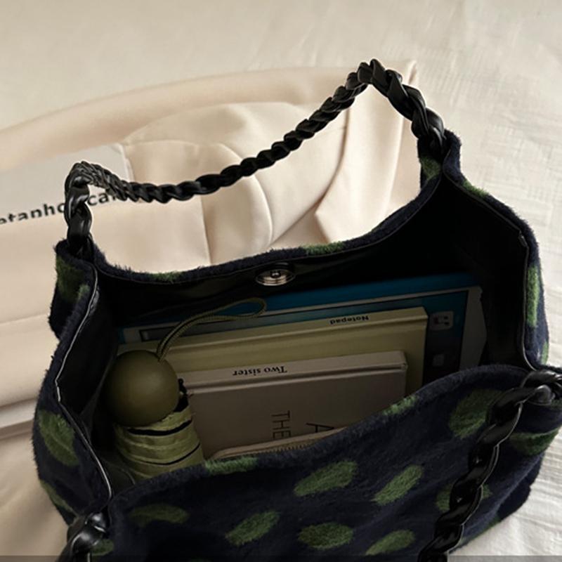 Retro Suede Tote Bags for Women Shoulder Bags Large Capacity Armpit Bag Shopping Bag Class Bags for Girl Designer Bag