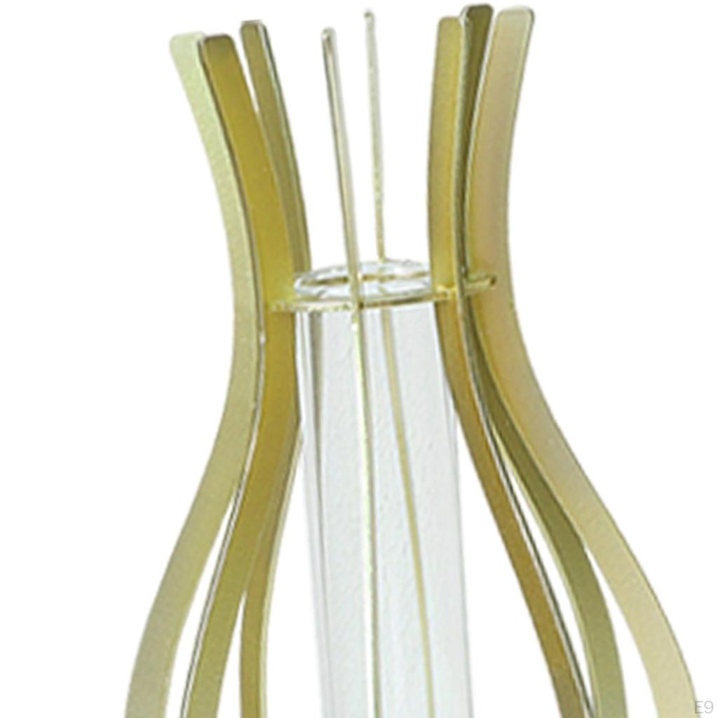 Klares Glasröhren-Blumenvasen-Ästhetischer Topf-Blumenarrangement-Pflanzgefäß-Pflanzenbehälter für