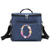 Lunch Box Cooler Organizer Case Thermal Handbag Waterproof Outdoor Travel Shoulder Lunch Bag for Men and Women Pink Pattern