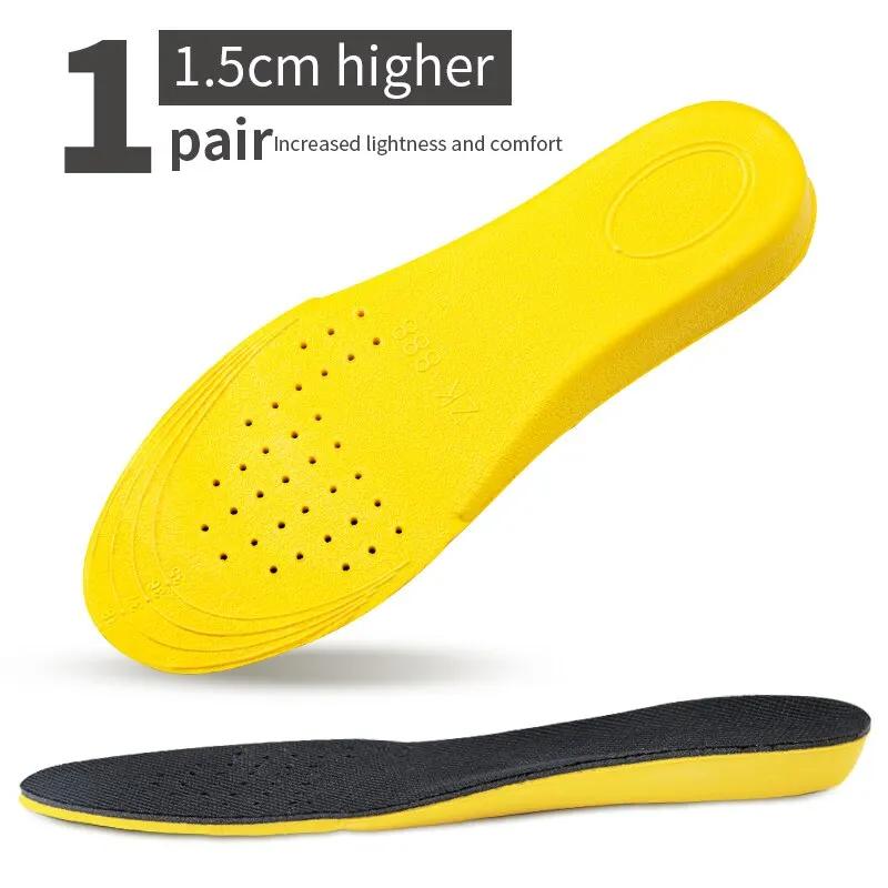 Men Invisible Height Increasing Insoles Soft and breathable insoles Flexible shock-absorbing sole arch support sports insoles